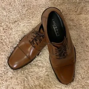 J. Murphy by Johnston Murphy Novick Men\'s 9M Cognac Cap Toe Dress Shoes Men main image 3